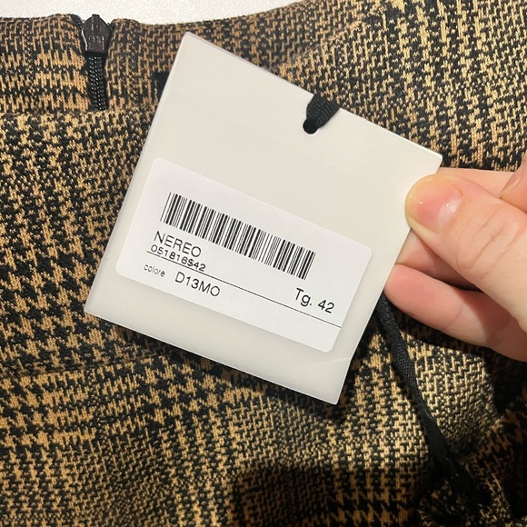 NWT Plaid Mini Shift Dress, by Bianchoghiaco size 42/6 - Picture 3 of 6